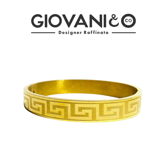 Fendi Gold Maze Bangle - 18k Gold Plated