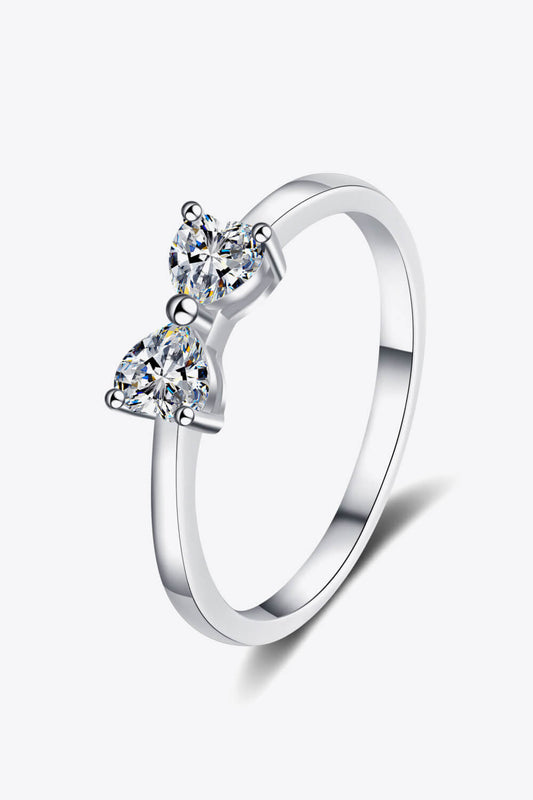 RSR-306 Stunning Double Heart-Shaped Moissanite Ring