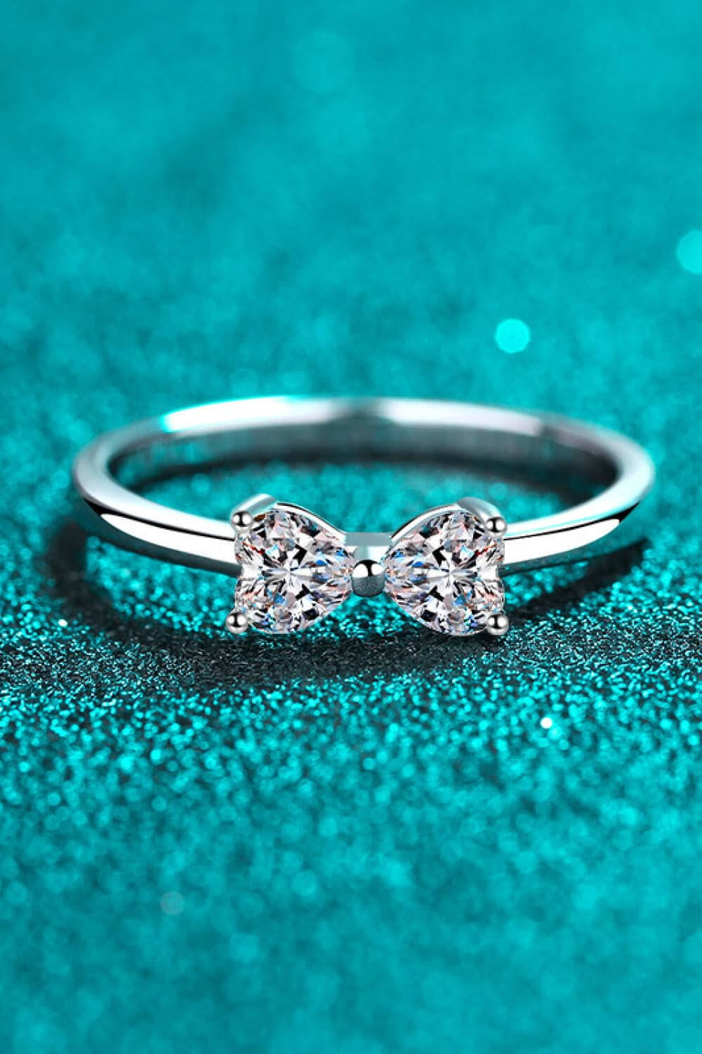 RSR-306 Stunning Double Heart-Shaped Moissanite Ring